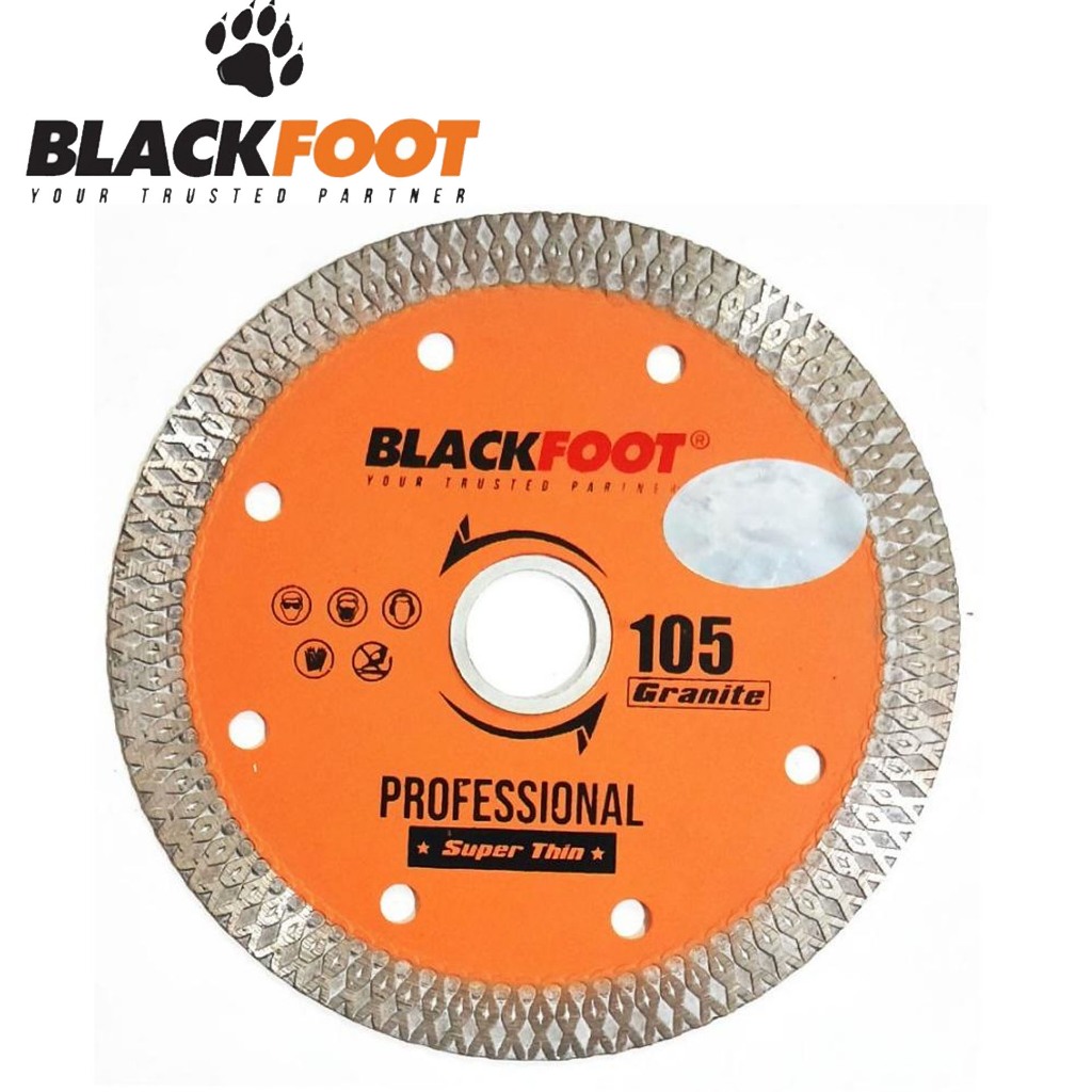 Diamond Wheel Mata Potong Gerinda Keramik Granit - BLACKFOOT 105 SUPERTHIN 4"
