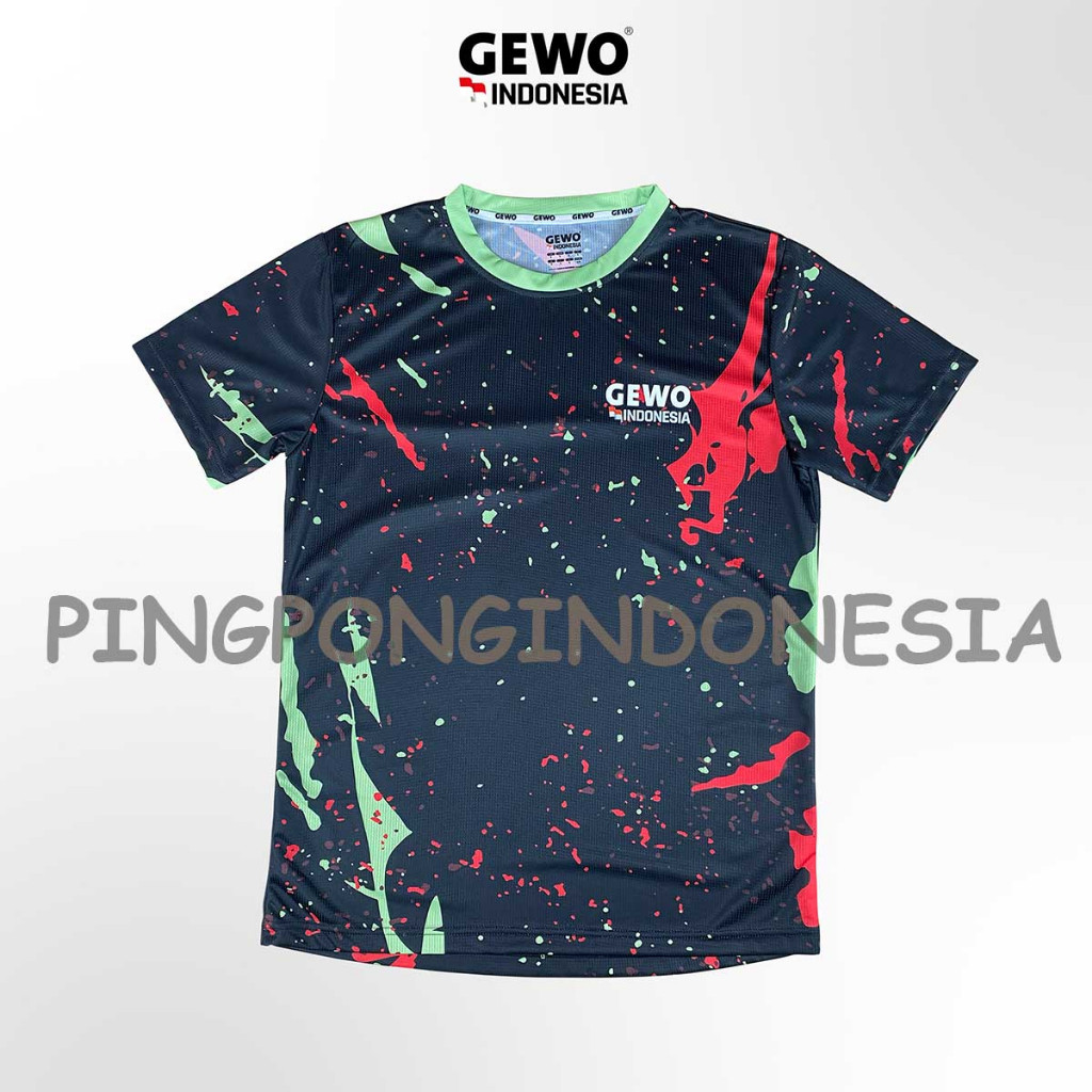 GEWO Shirt Tamarro II - Baju Gewo Kaos Pingpong Tenis Meja Sport Jersey Gewo Indonesia Baju Olahraga