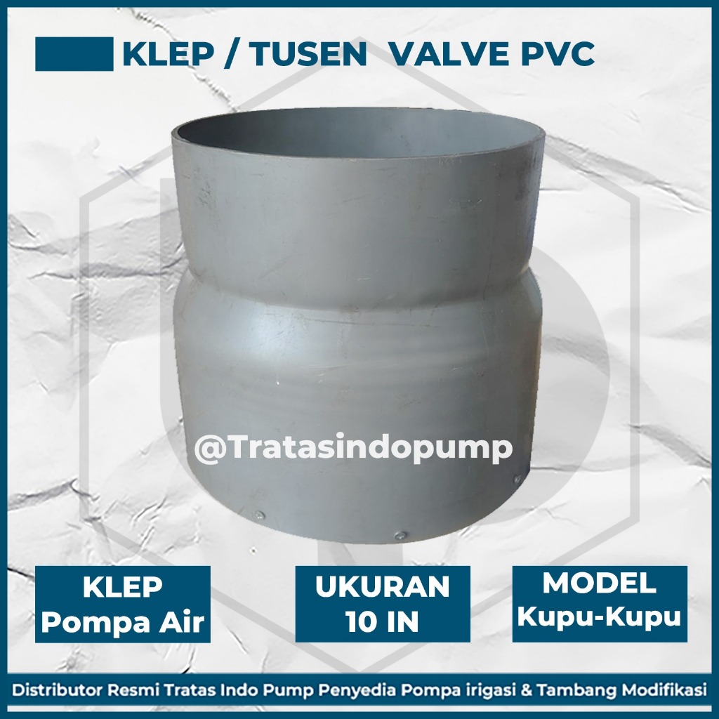 Kelep Bawah Pompa Air 10" Inch bahan PVC Footklep Valve
