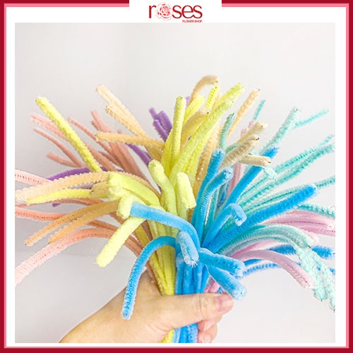 Kawat Bulu Mercy Polos pipe cleaner Pastel Macaron