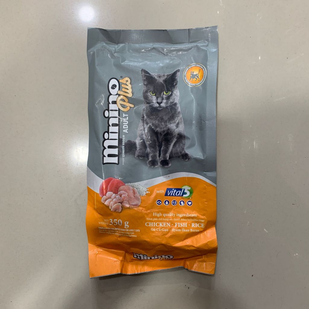 Makanan Kucing MININO Plus Adult Chicken 350g