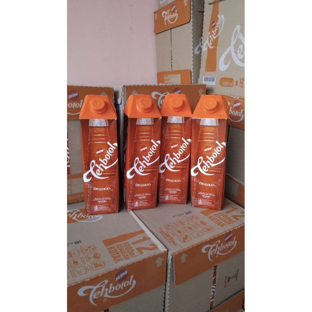 TEH BOTOL SOSRO 1LITER - BOTOL SOSRO 1 LITER - TEH KOTAK SOSRO - SOSRO