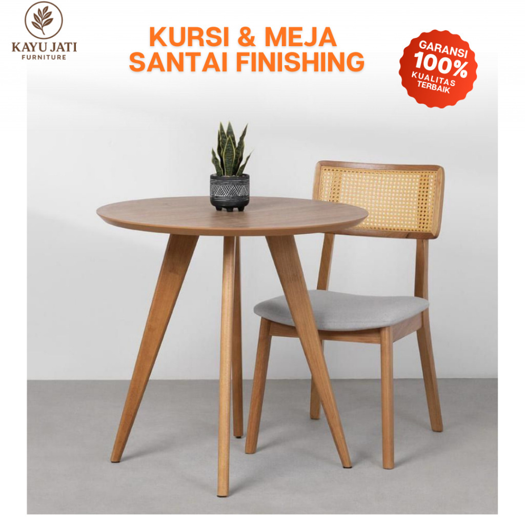 Kursi Meja Santai Meja Makan Kursi Teras Minimalis Kayu Jati