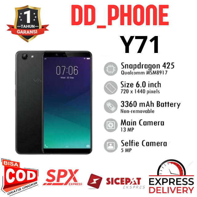 HP VIVO Y71 RAM 6/128GB 4G Android Smartphone GARANSI