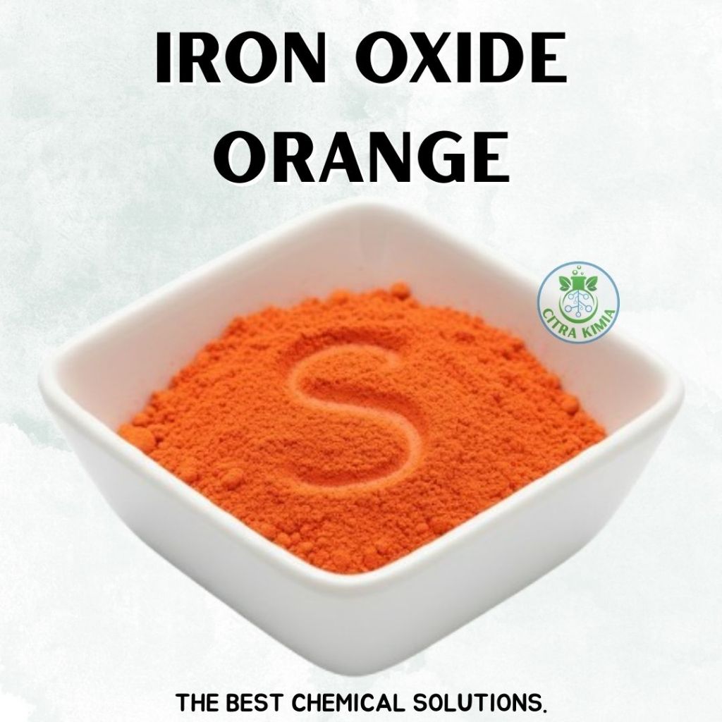 Bubuk Pewarna Resin, Cat Tembok, Paving Block, Plastic 1kg Iron Oxide Orange - Bubuk Besi Oksida Ora