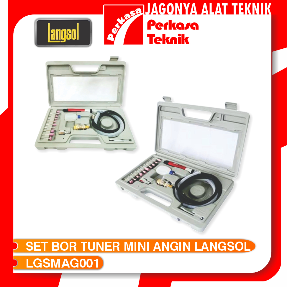 LANGSOL AIR MICRO GRINDER 17PCS BOR TUNER MINI ANGIN HEAVY DUTY