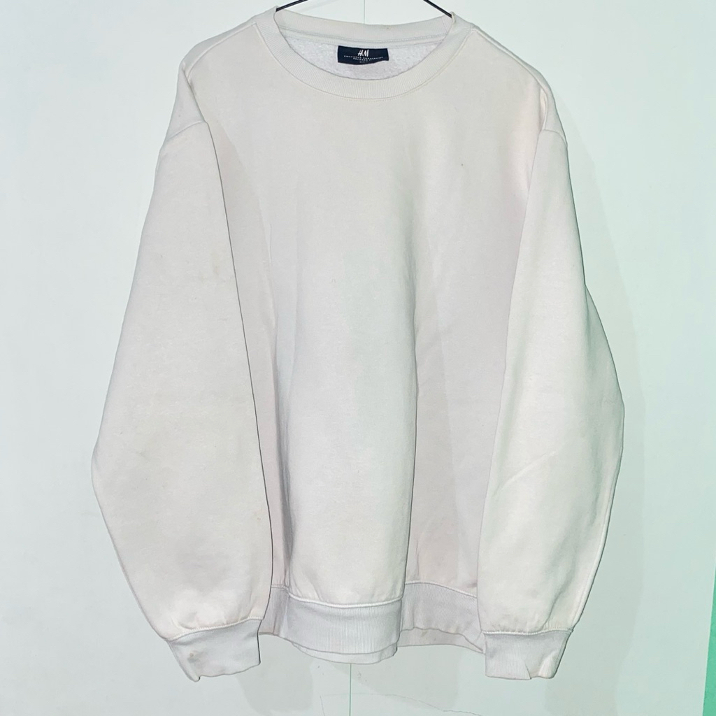 (PRELOVED) kaos sweater oversize baby blue