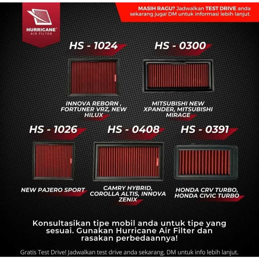 HURRICANE AIR FILTER( XPANDER + RUSH + AVANZA)