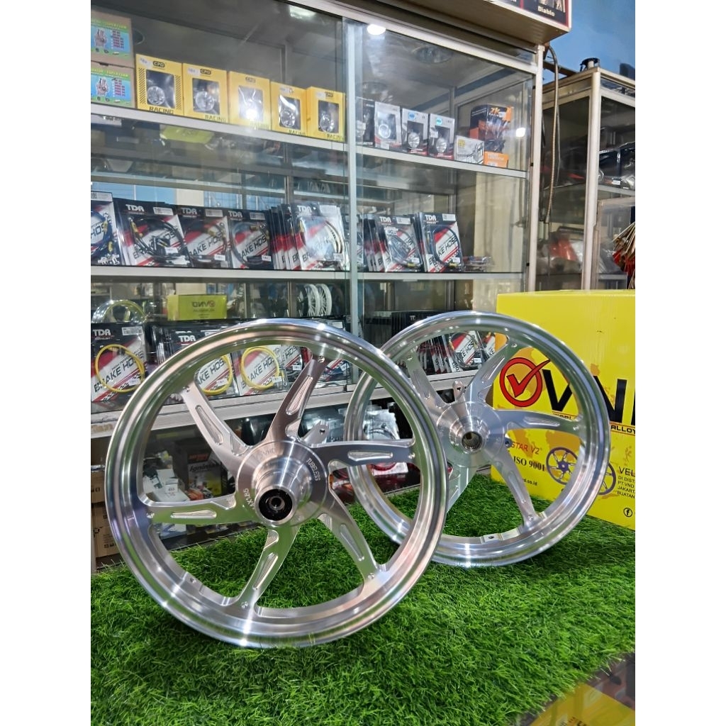 VND SIX STAR V2 NMAX OLD RING 14 CHROME