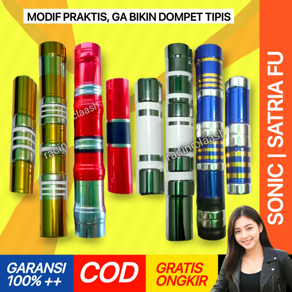Shopizen Cover Shock Sok Depan Satria Fu Sonic 150r 150 Fi Barong Facelift Injeksi Karbu M3