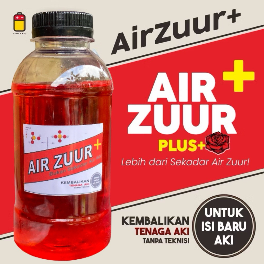 air aki accu zuur plus untuk Aki Kering & Semi Kering