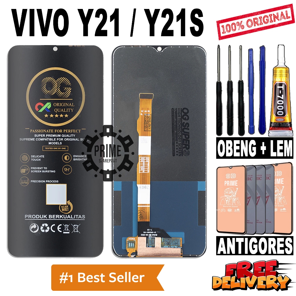 LCD TOUCHSCREEN VIVO Y21 / VIVO Y21S ORIGINAL OEM LCD VIVO Y21 / Y21S FULLSET
