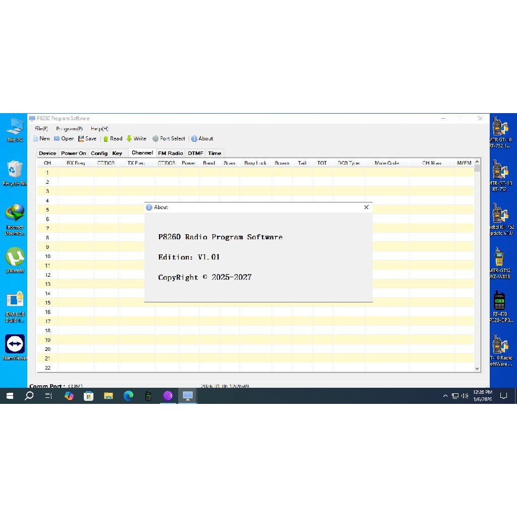 Copy Software Radio HT MOTOROLA Malaysia P8260