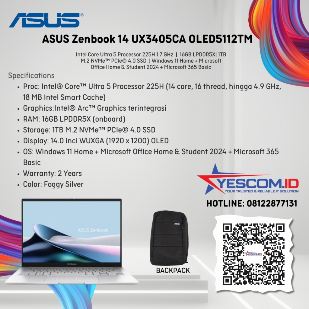 ASUS Zenbook 14 UX3405CA OLED5112TM