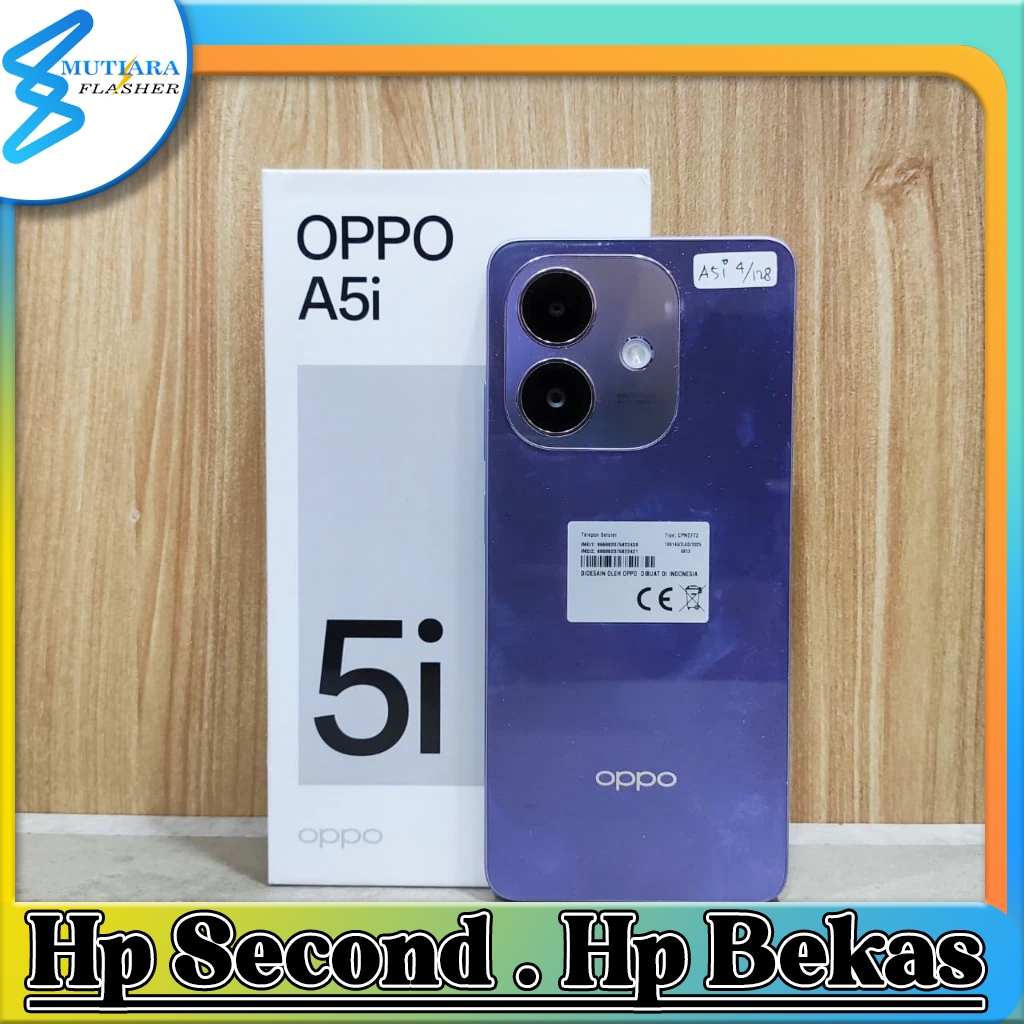 Oppo A5i Ram 4/64GB | Ram 4/128GB Bekas Original Flasher Store