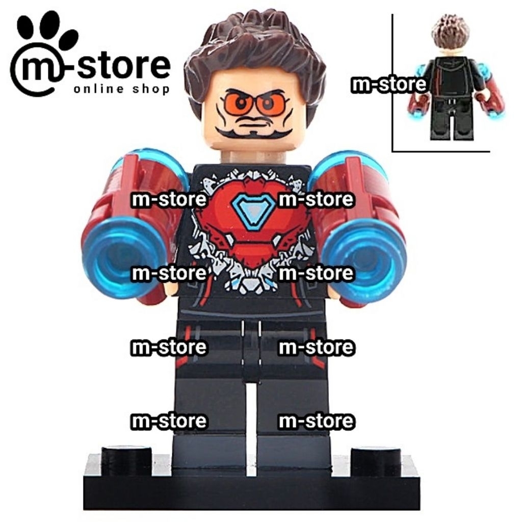 mainan edukatif kreatif karakter avengers infinity war tony stark