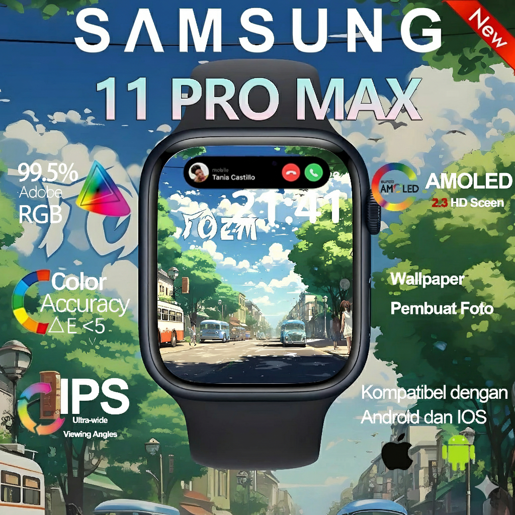 NEW [COD] Samsung Smartwatch Watch 10 Jam Pintar Olahraga Bluetooth Smart Watch Pintar Wanita
