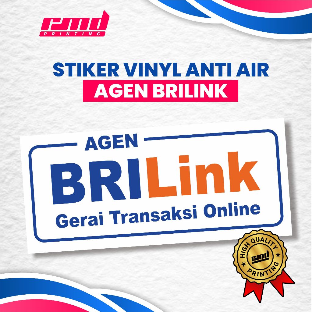 STIKER ETALASE TULISAN AGEN BRILINK