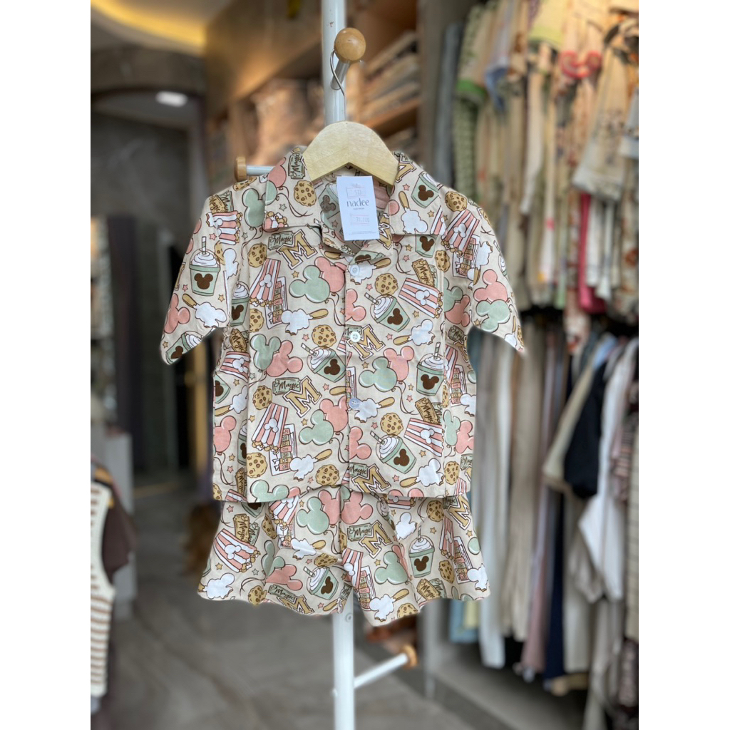 piyama anak karakter celana pendek