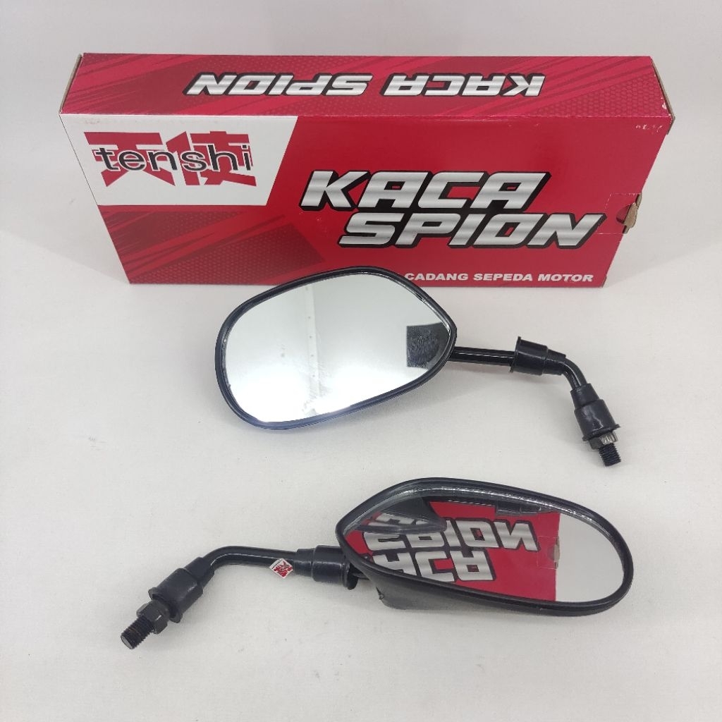 TENSHI Kaca Spion CEMBUNG Mirror Cermin Sepasang Kanan + Kiri Honda Astrea Grand ( KACA SPION RH/LH 