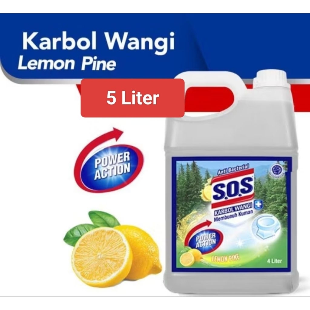 Sos karbol sereh lemon 5Liter