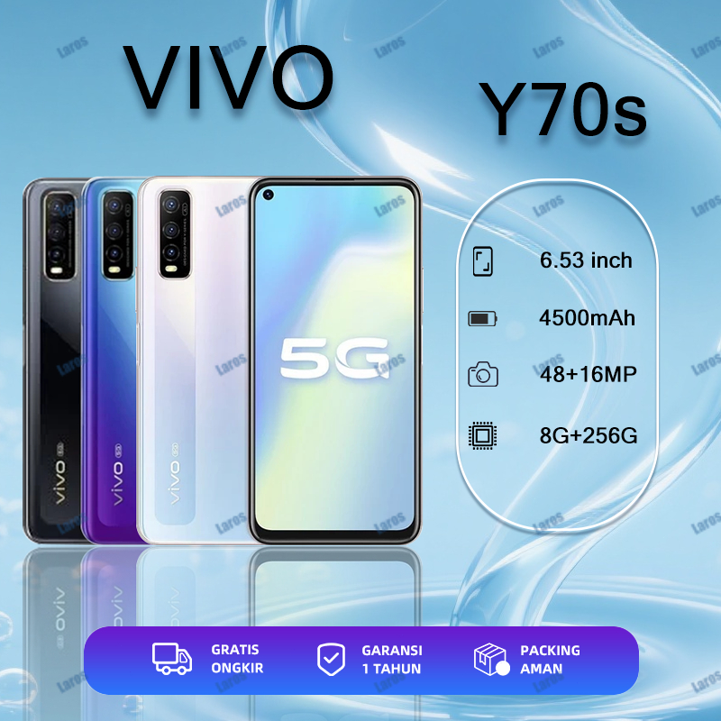 Handphone VIVO y70s RAM 8+ 256GB BATERY 4500mAh 48MP+16MP