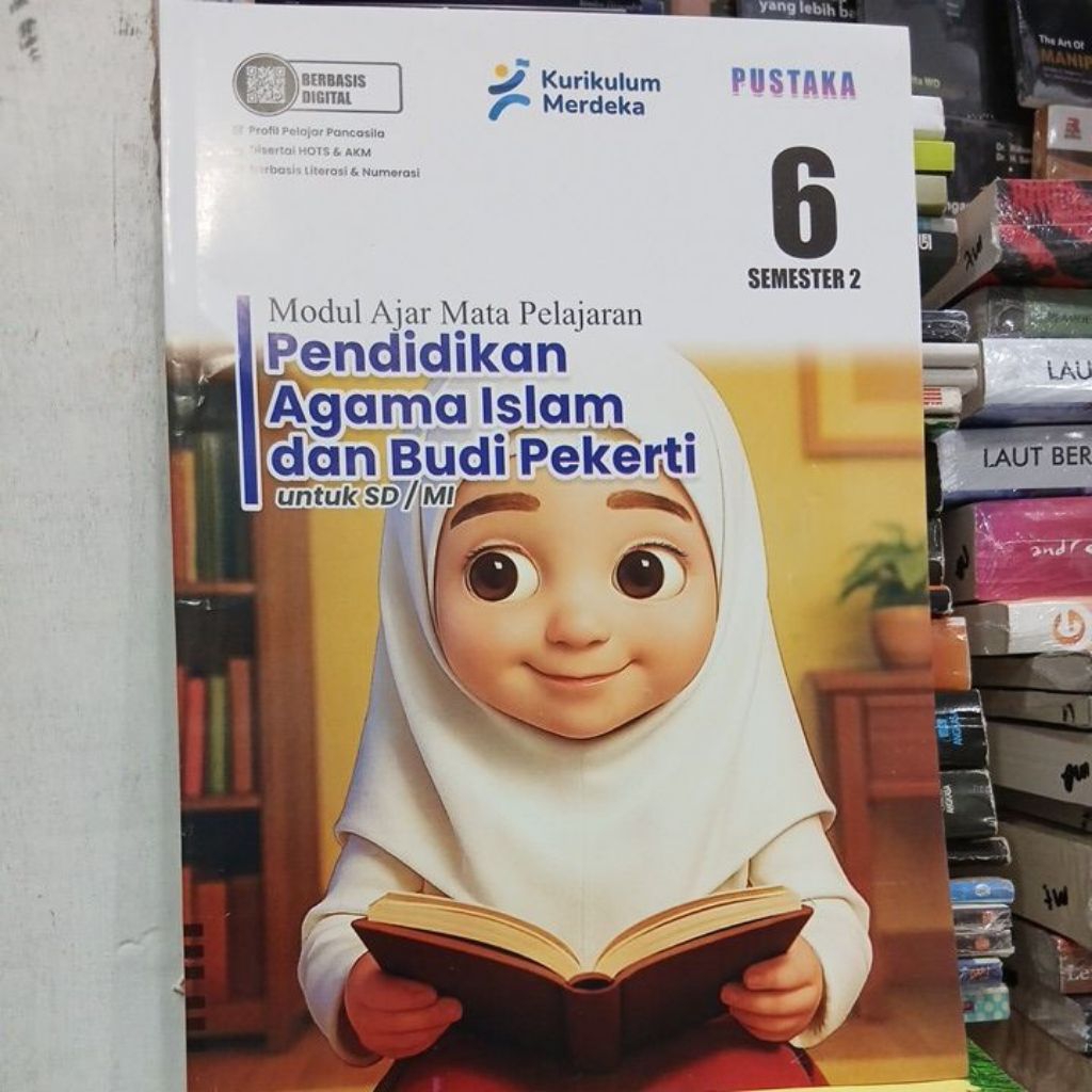 LKS pustaka pendidikan agama Islam dan budi pekerti untuk SD MI kelas 6 semester 2 kurikulum merdeka
