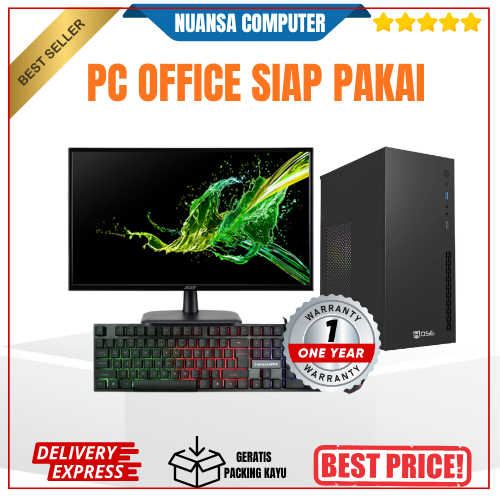Pc Rakitan murah kantoran bergaransi i5 ram 8gb fullset