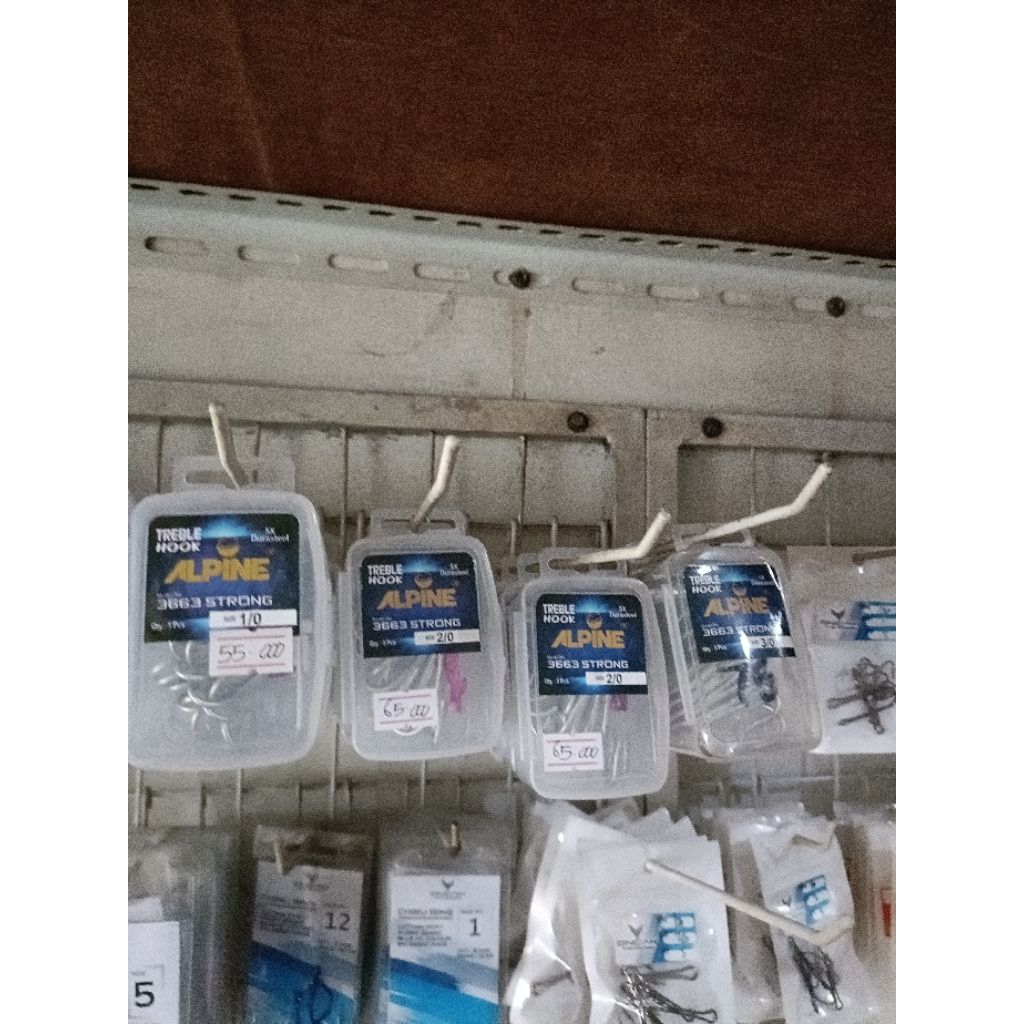 mata kail treble Alpine strong bahan 5x durastee (1box 5pc)l