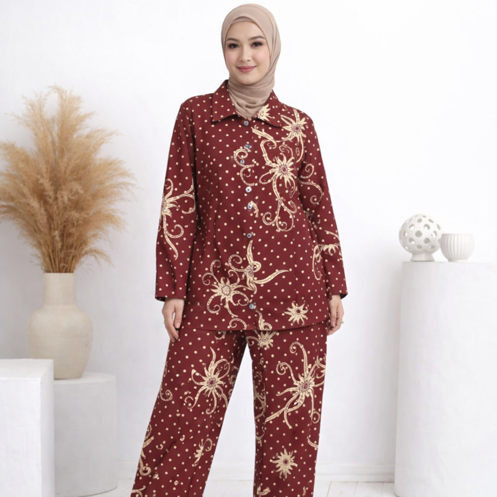 Setelan Wanita CPLP Motif Merk Liana