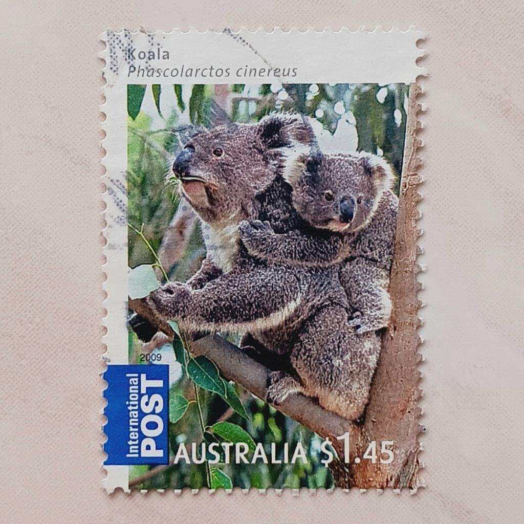 (AA) Perangko Australia 2009 International Post: Australian Bush Babies - Koala (Phascolarctos ciner