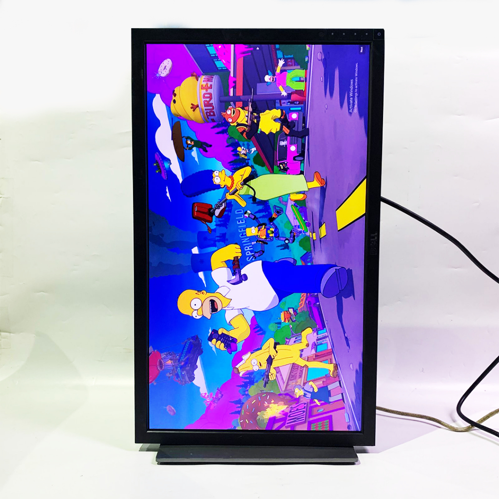 MONITOR VERTICAL 24INCH MERK DELL - MULUS SIAP PAKAI