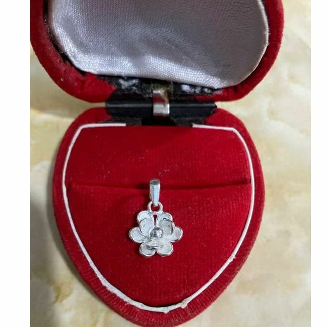 Liontin kalung perak murni