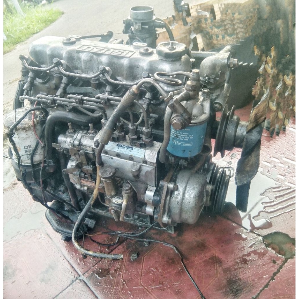 mesin engine Chevrolet LUV kbd26 C190 original copotan TANPA DINAMO