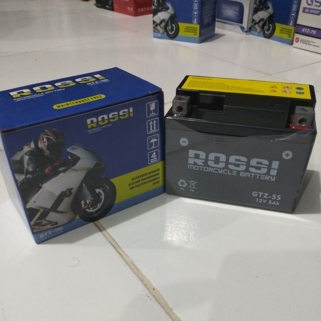 aki accu kering Rossi gtz 5s beat scopy Vario supra125