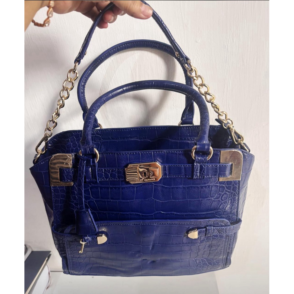 Hand Bag Croco Capacci