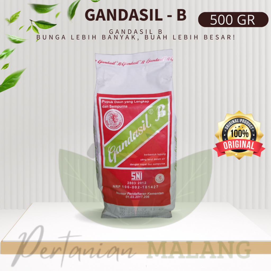Gandasil B ( Buah ) Kemasan 100 Gram - 500 gram - Pupuk Npk Majemuk - Obat Penyubur Tanaman Atau Mes