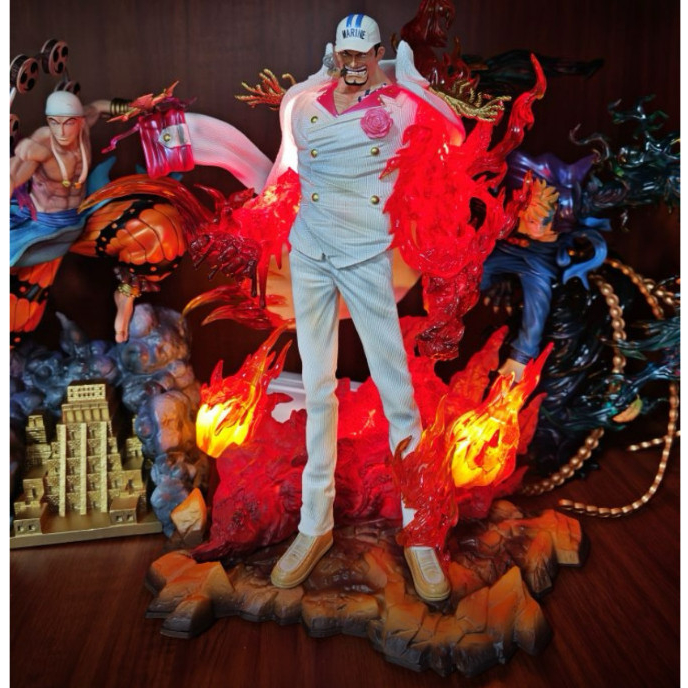 [ Ready ] Statue One Piece [ LZ Studio ] Kizaru - Akainu LED Recast