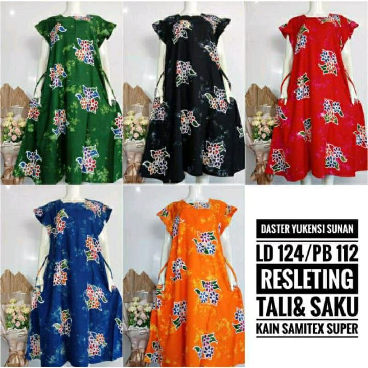 DASTER YUKENSI SUNAN | LD 124 | BAJU TIDUR WANITA | COD | DASTER KEKINIAN TERBARU | DASTER CAP | DAS