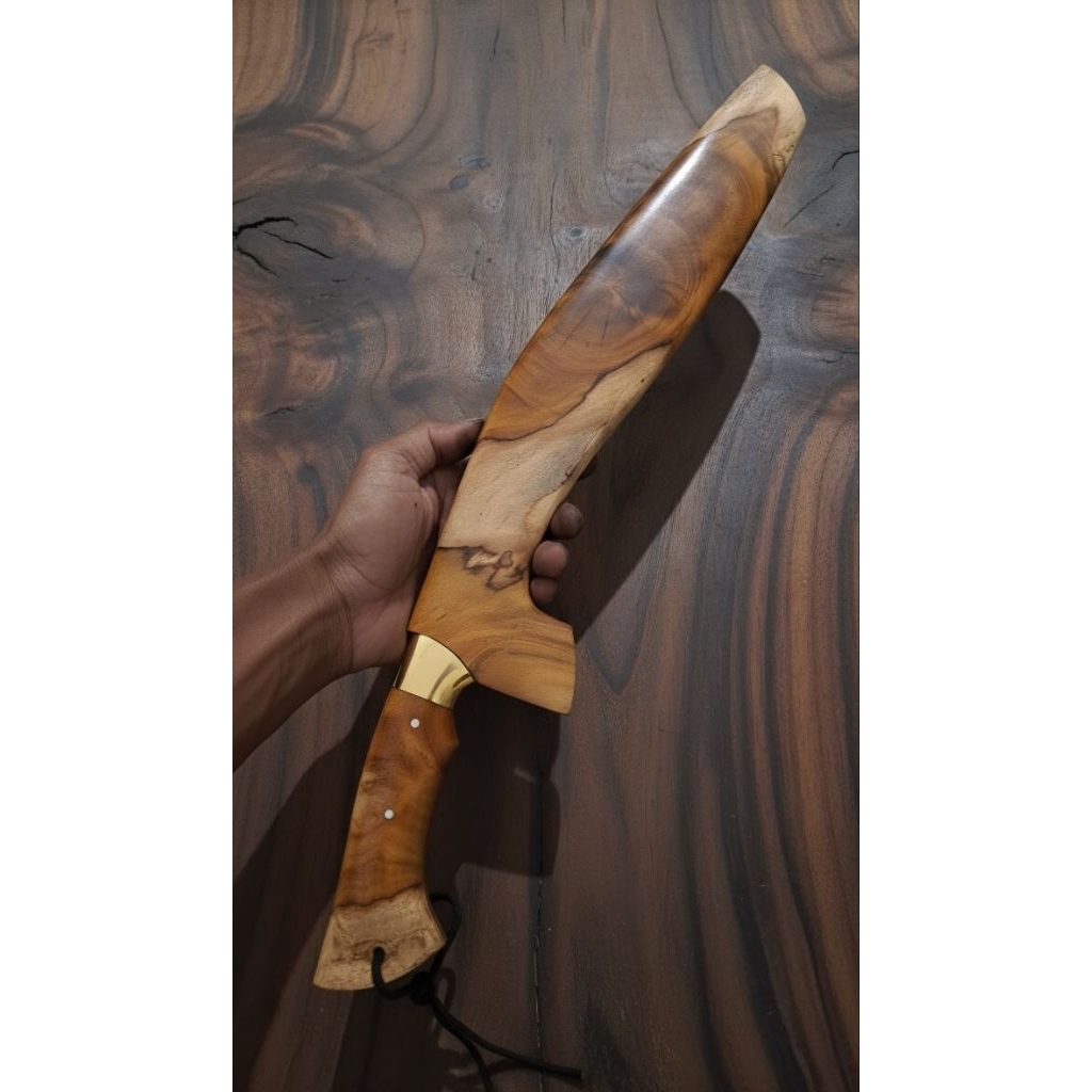 Golok tebas premium model kukri tentara gurkha