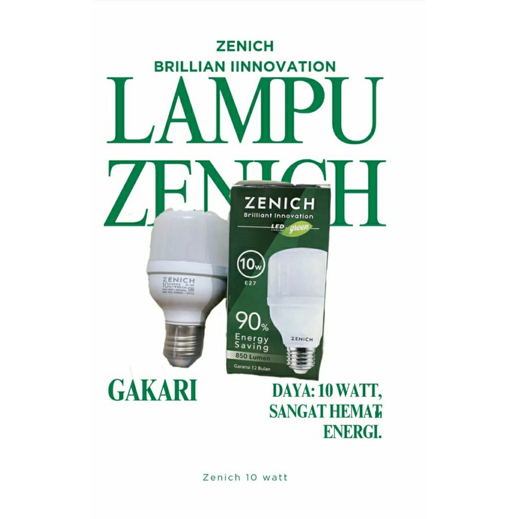 lampu zenich 10 watt
