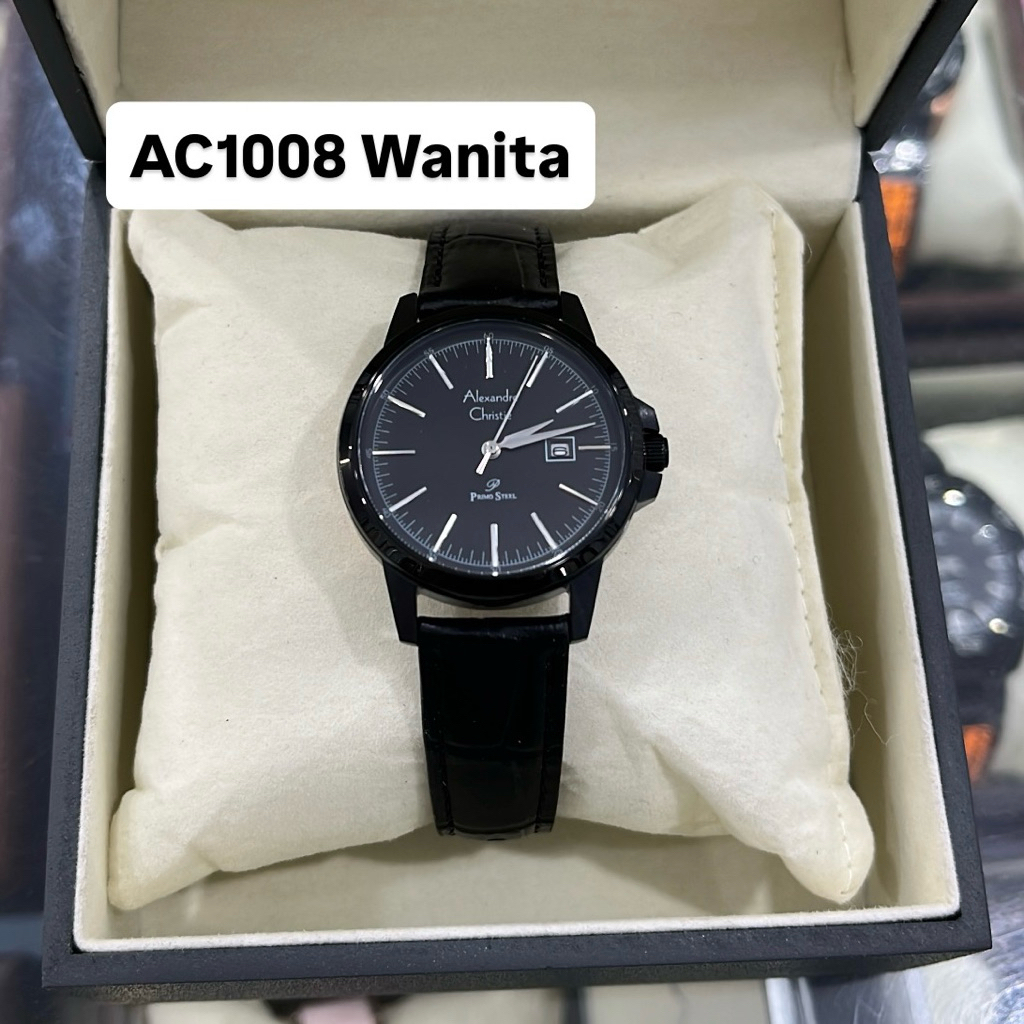 Jam Alexandre Christie AC 1008 Wanita Kulit