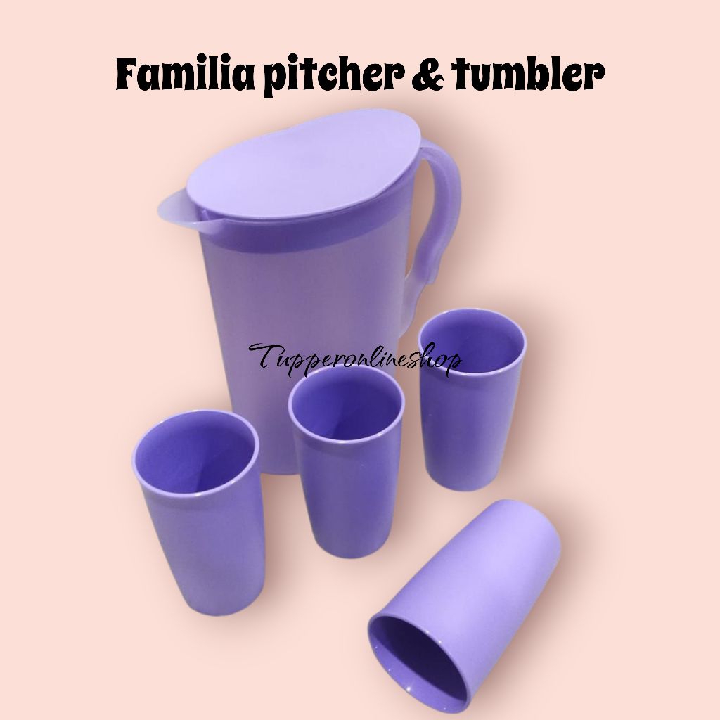 familia pitcher set tupperware / teko set gelas tupperware