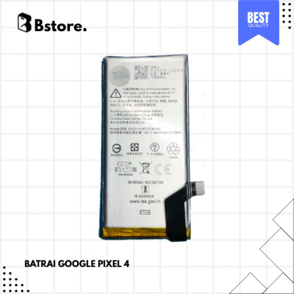 Baterai Googel Pixel 4 Pixel4 G020I-B Original
