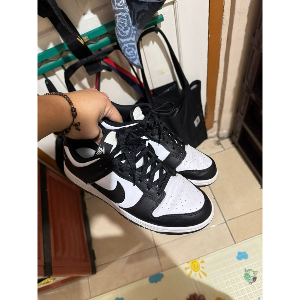 nike dunk low panda black white preloved