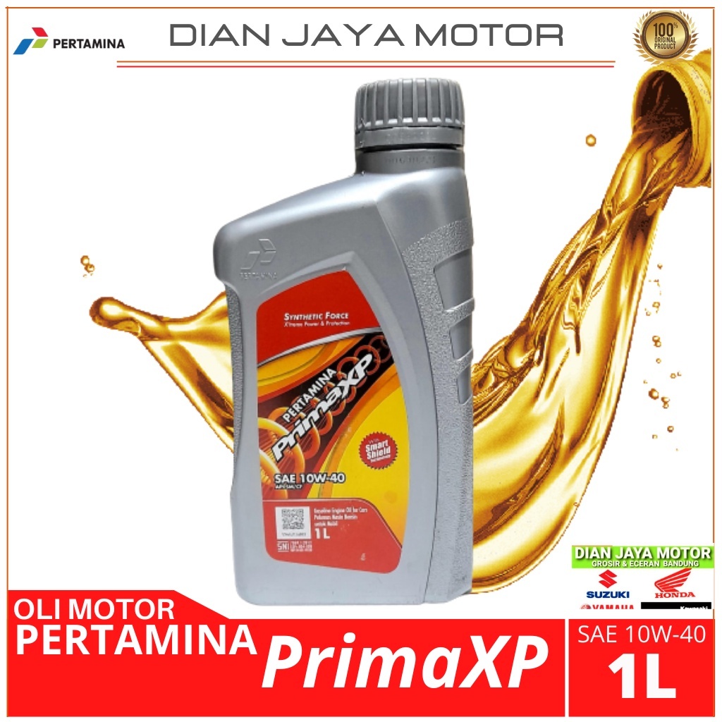 PRIMA XP SAE 10W-40 OLI MESIN PRIMA XP 1LITER PERTAMINA PRIMAXP 10W-40 dian jaya motor