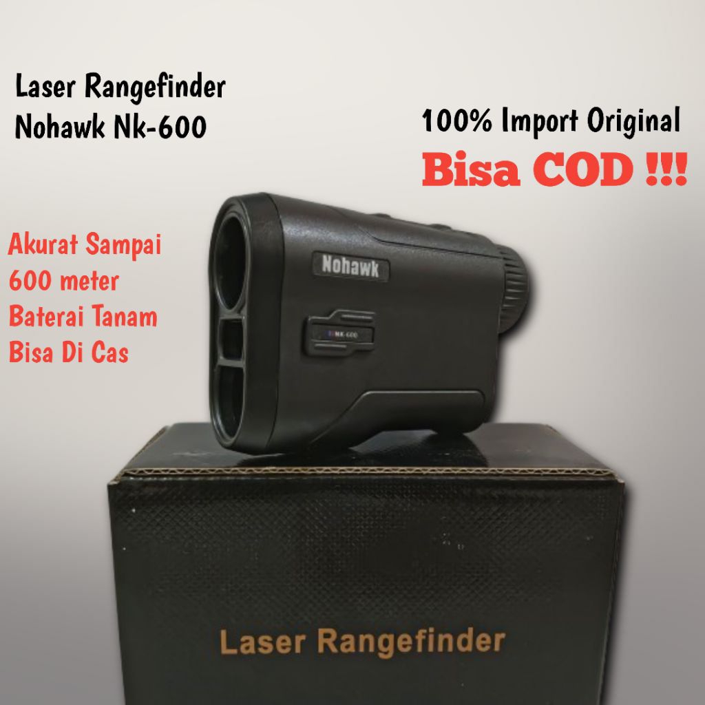 Range Finder Nohawk, Laser Range Finder Nohawk 600M, Teropong Pengukur Jarak, Rangefinder outdoor, R