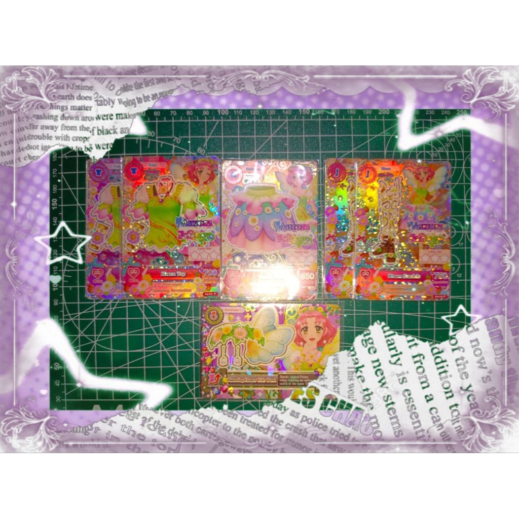 Kartu Aikatsu Premium Aurora Fantasy Bloom Coord Sakura Original