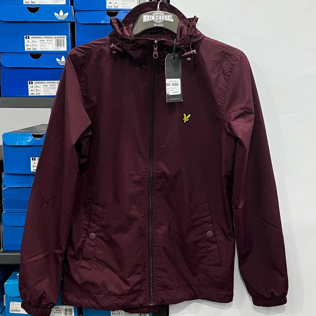 Lyle & scott zip throught hooded jacket Burgundy
