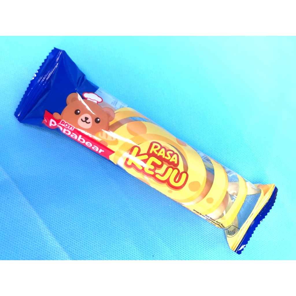 Roti Papabear Rasa Keju Manis Lembut Viral Sarapan Anak Cemilan Bergizi Murah Halal Grosir 10 Pcs